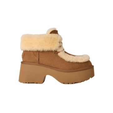 UGG Plush Lace-Up Platform – מגפי האג נשים פלטפורמה פרווה